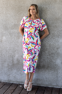 Two T's Carnival Print Midi Dress | 3499
