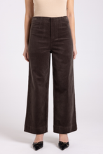 Load image into Gallery viewer, Two T&#39;s Cord 7/8 Wide Leg Jean | Espresso
