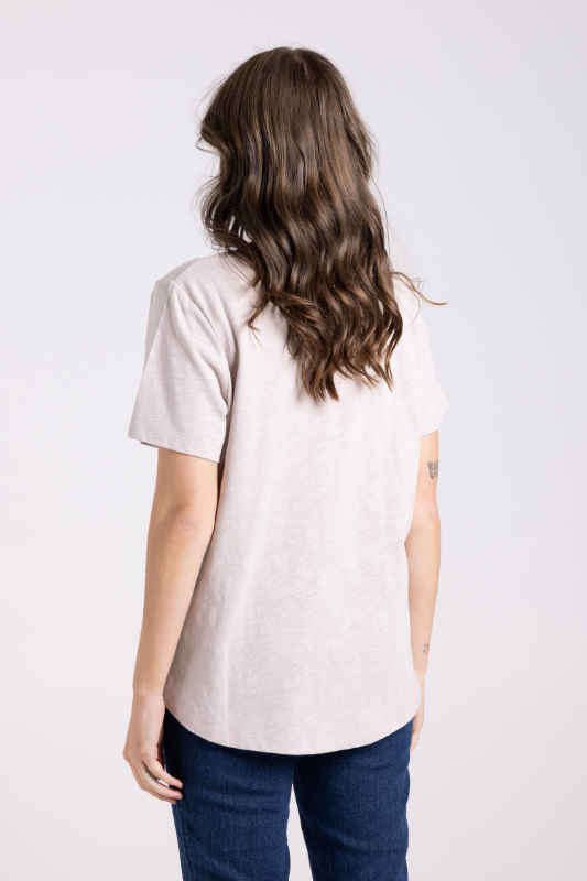 Two T's Crew T-Shirt | Gold/Silver Logo Sequins
