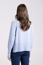 Load image into Gallery viewer, Two T&#39;s Crew Neck Sweater | Powder Blue
