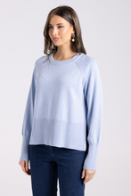 Load image into Gallery viewer, Two T&#39;s Crew Neck Sweater | Powder Blue
