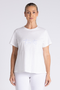 Two T's Crew Neck T-Shirt with Embroidered Logo in White