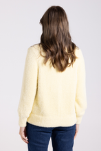 Load image into Gallery viewer, Two T&#39;s Fluffy Cardigan 7/8 Sleeve | Sunshine
