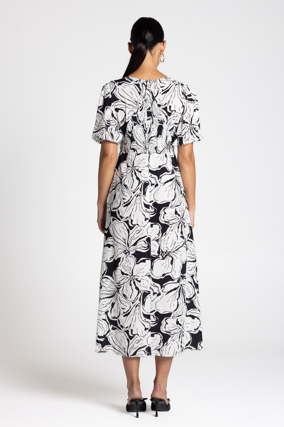 Two T's Hibiscus Midi Dress