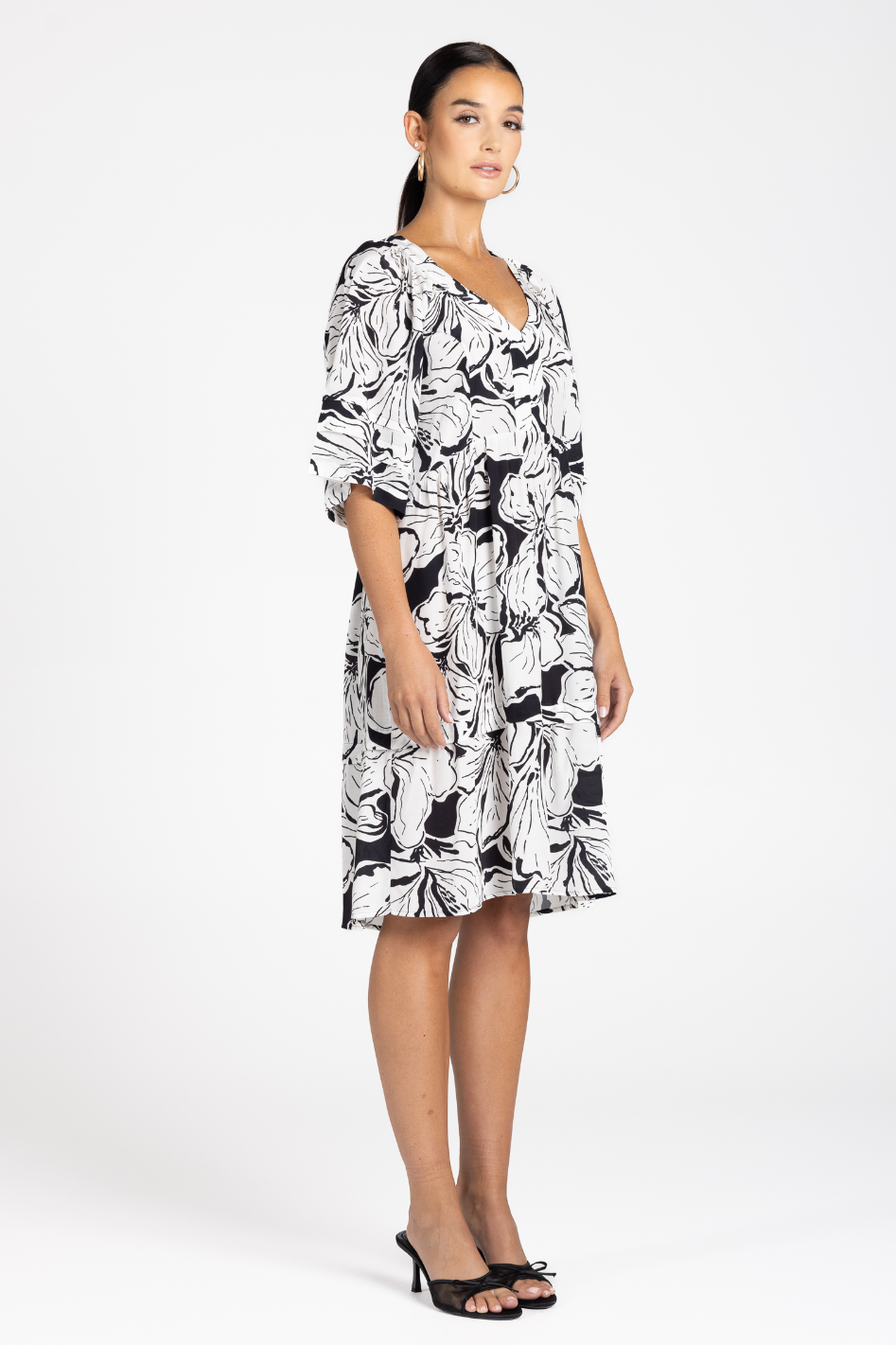 Two T's Hibiscus Short Dress 