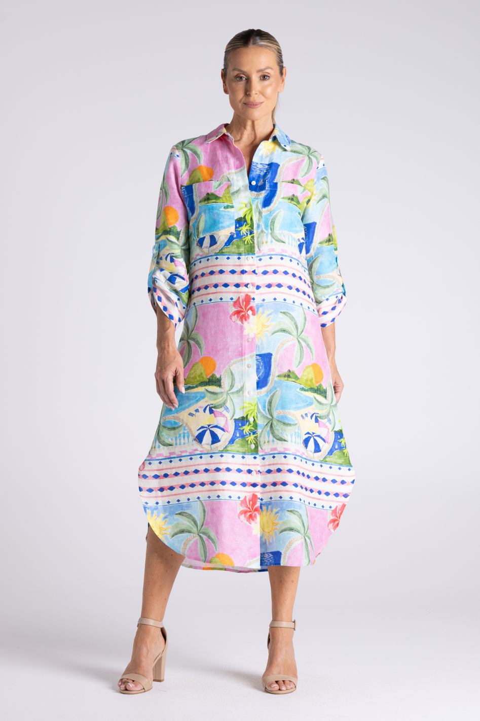 Two T's Ibiza Shirt Dress