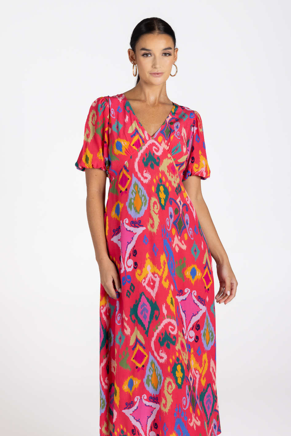 Two T's Ikat Midi Dress