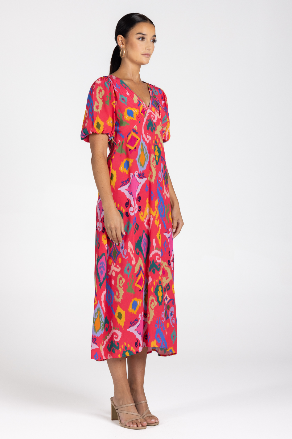 Two T's Ikat Midi Dress