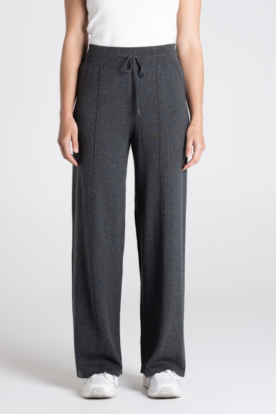 Two T's Jersey Knit Pant in Steel