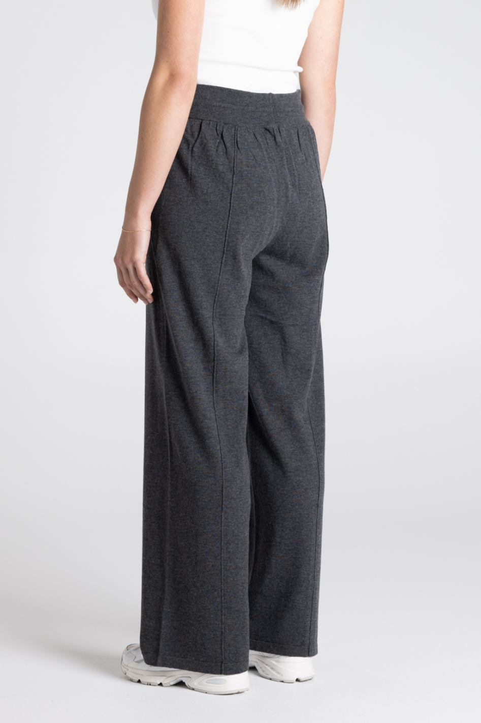 Two T's Jersey Knit Pant in Steel