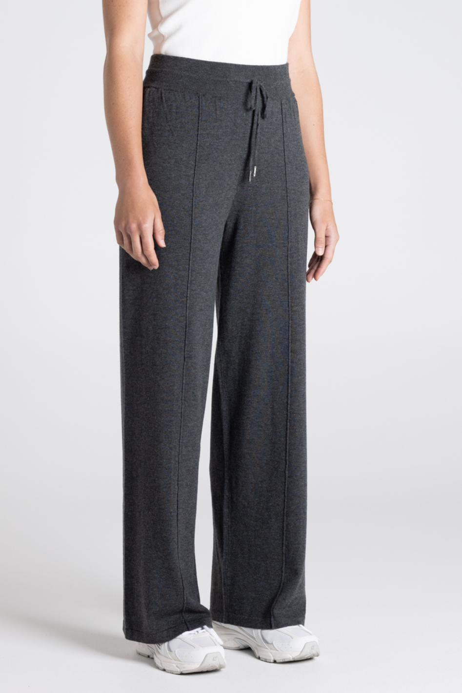Two T's Jersey Knit Pant in Steel
