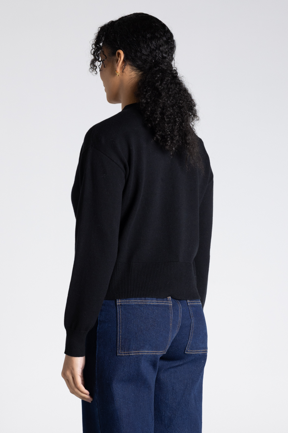 Two T's Knit Cardigan | Black | 3308