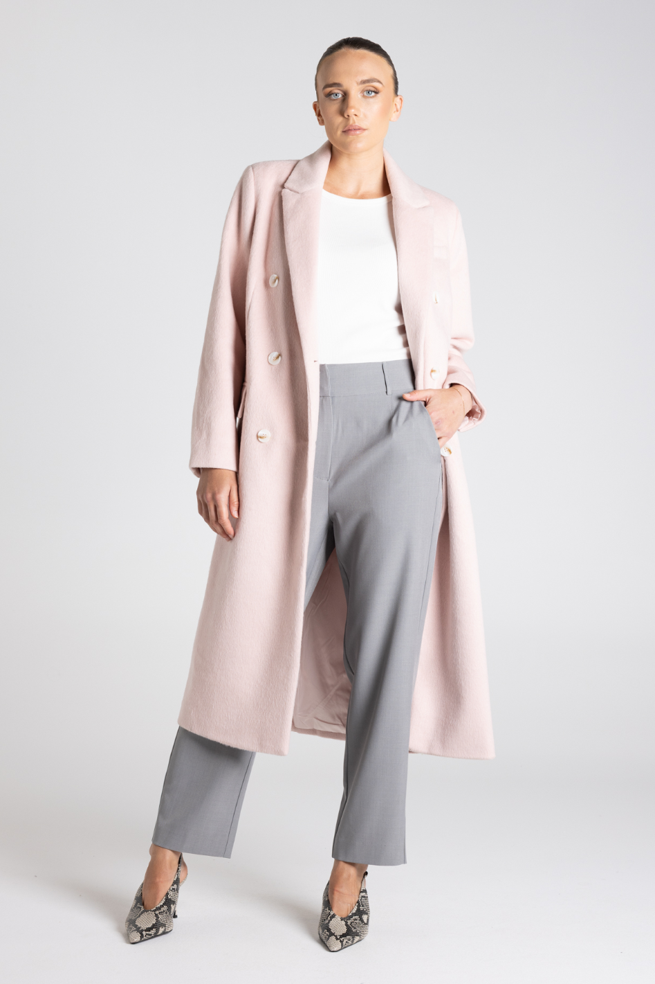 Two T's Madison Coat in Pink