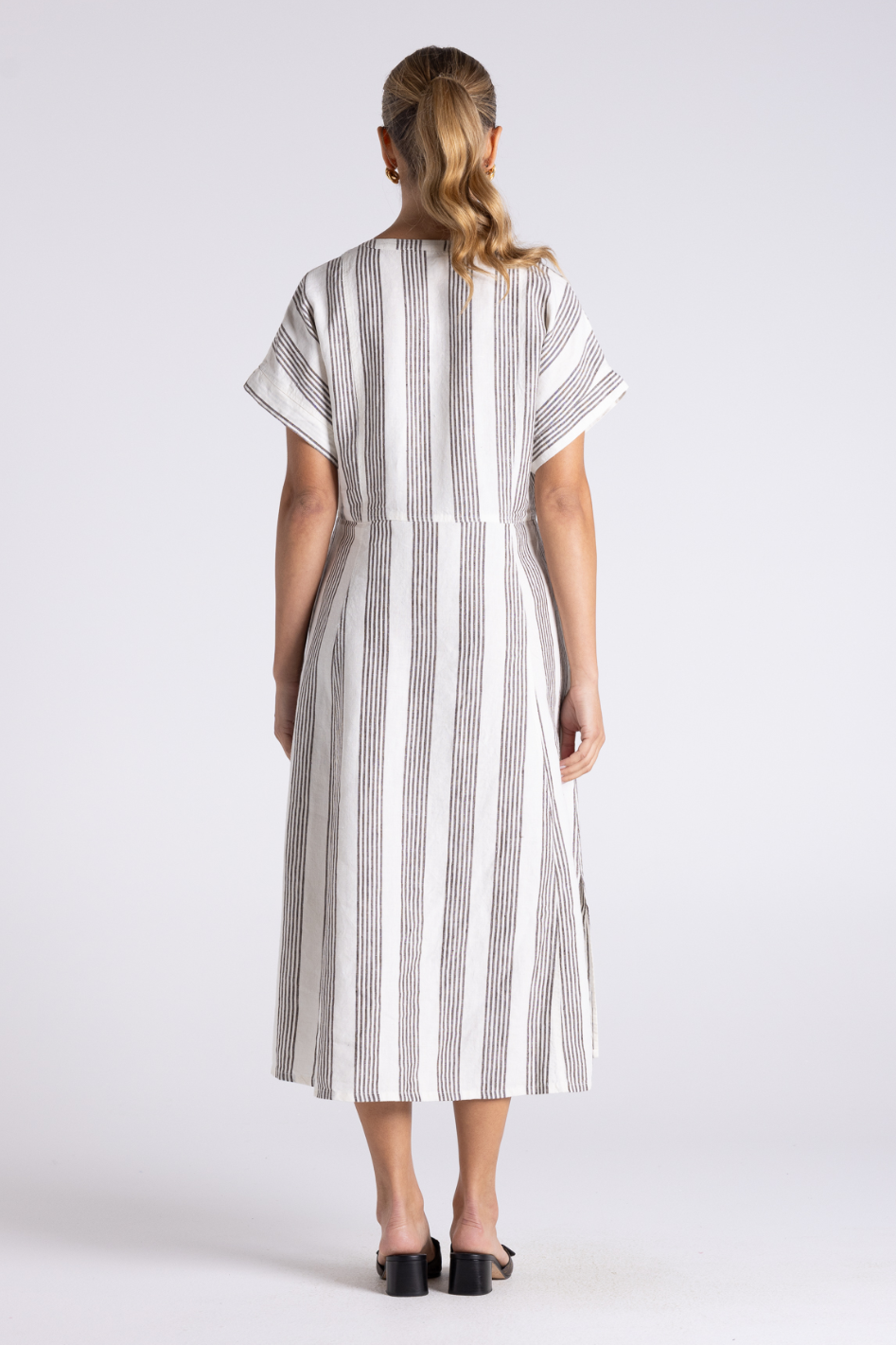 Two T's Mini Stripe Midi Dress