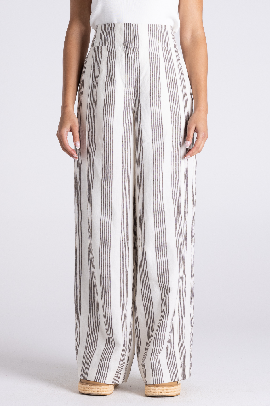 Two T's Mini Stripe Wide Leg Pant 