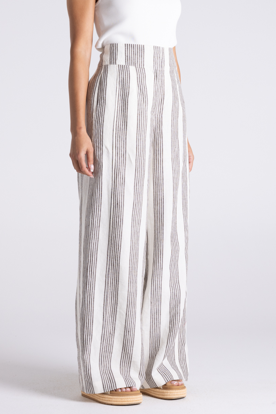 Two T's Mini Stripe Wide Leg Pant 