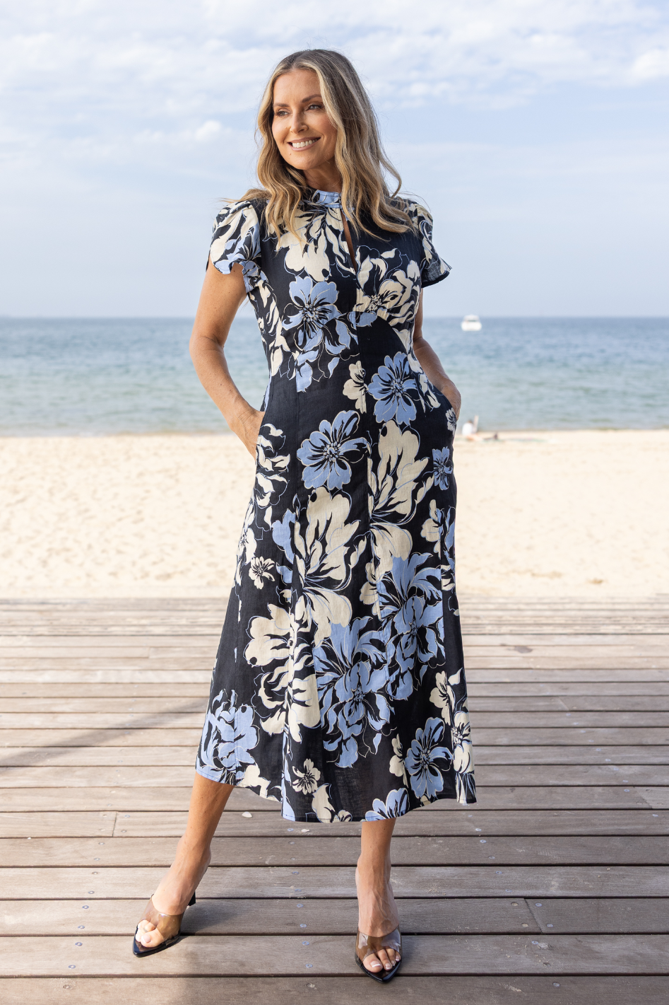 Two T's Peonie Print Dress