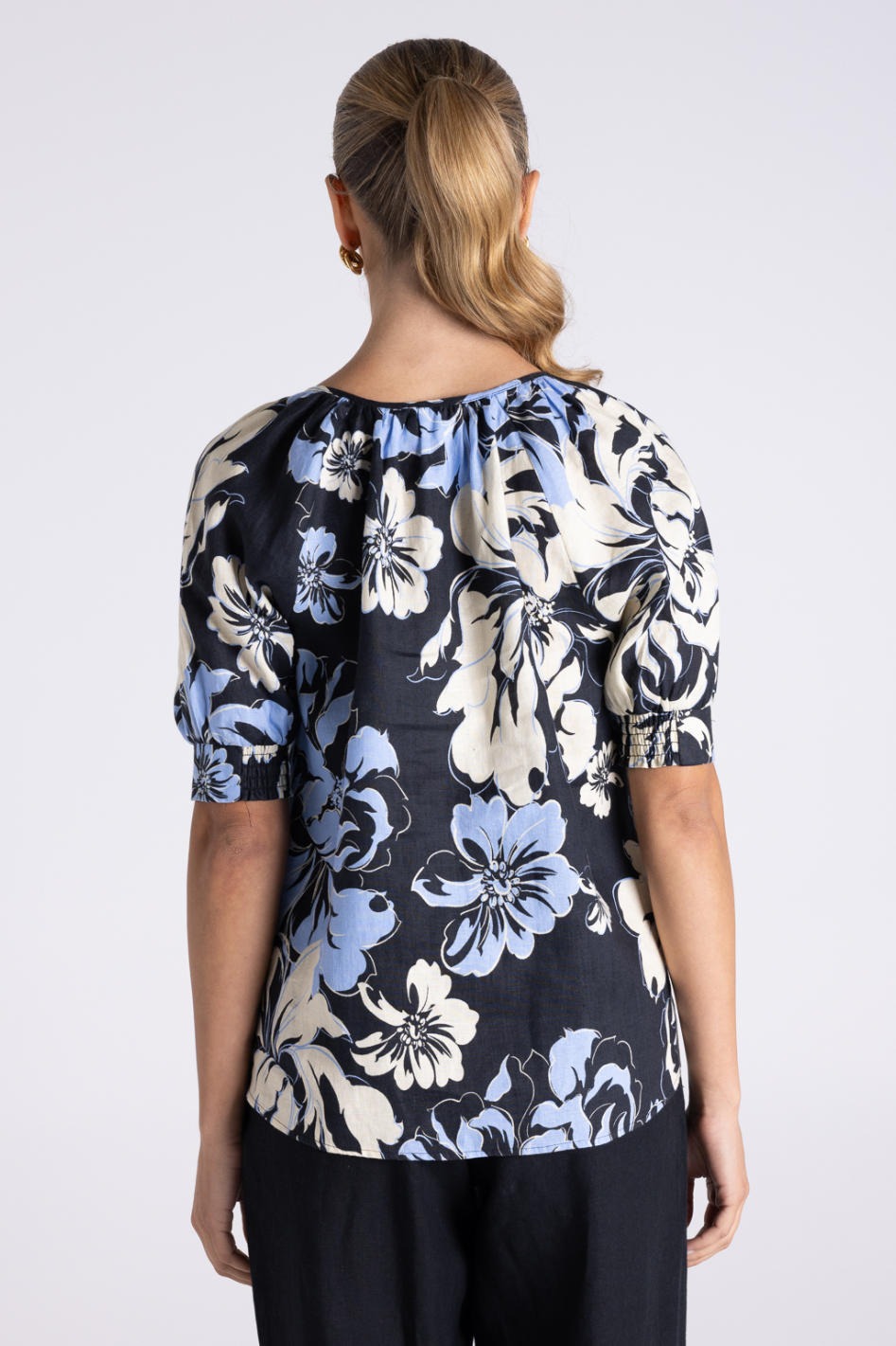 Two T's Peonie Print Top