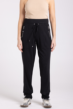 Load image into Gallery viewer, Two T&#39;s Ponte Panelled Pant | Black
