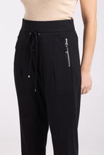 Load image into Gallery viewer, Two T&#39;s Ponte Panelled Pant | Black
