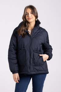 Two T's Puffer Jacket | French Navy