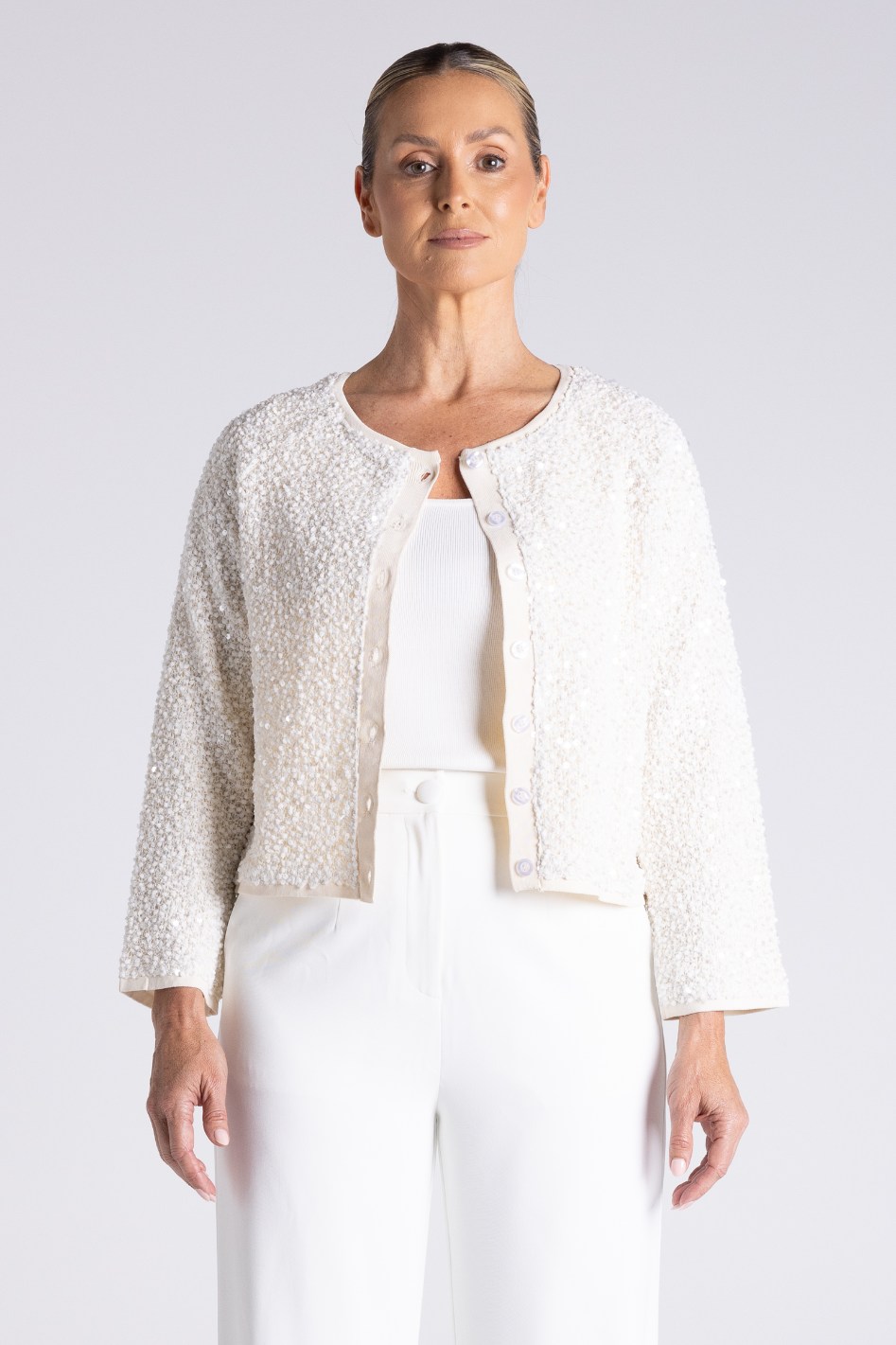 Two T's Sequin Cardi 