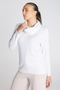 Two T's Merino/Cotton Knit Snood in Ivory