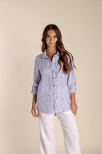 Load image into Gallery viewer, Two T&#39;s Stripe Linen Shirt
