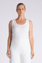 Two T's Tank with TT Embroidered Logo | White | 3436