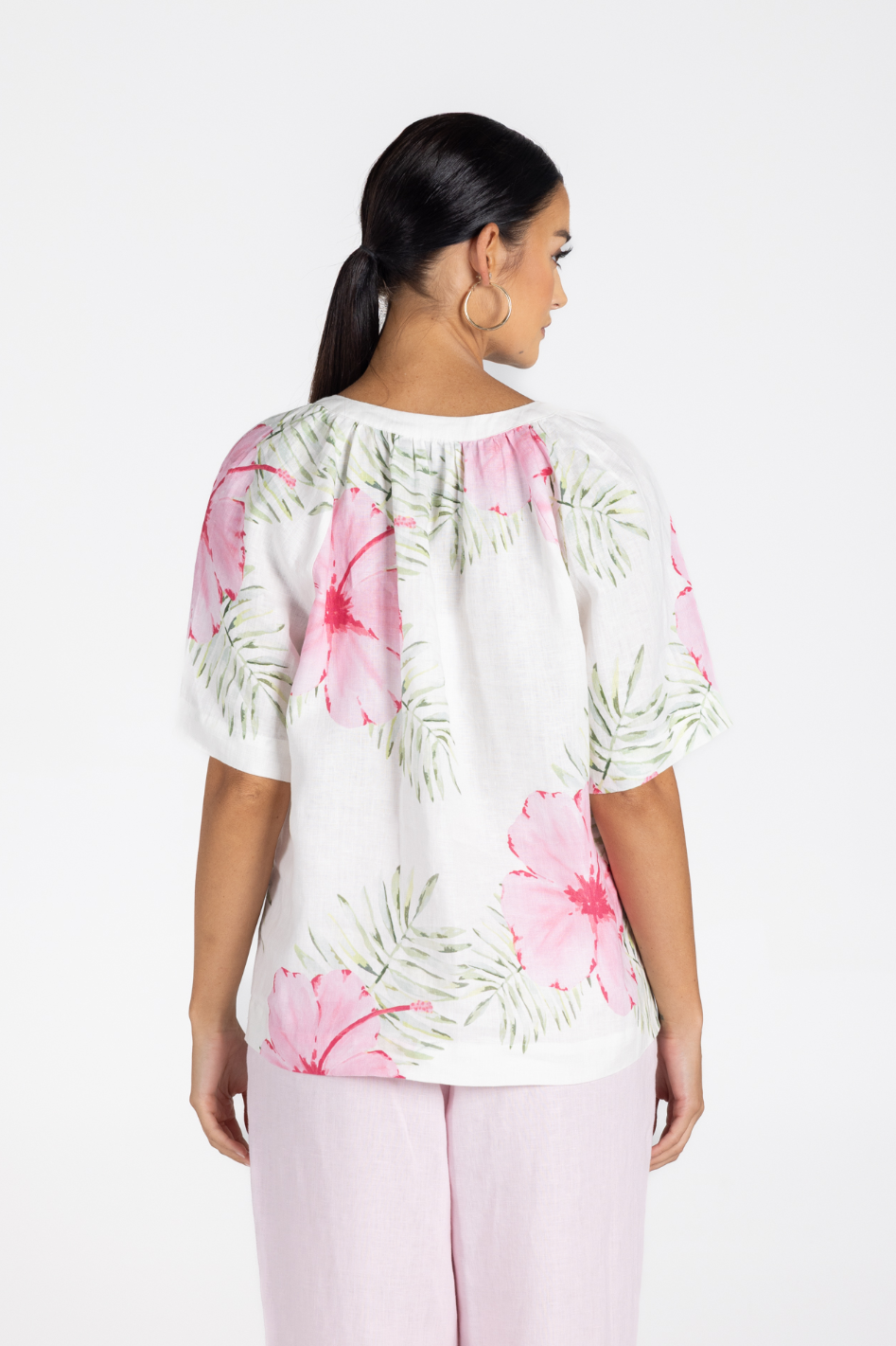 Two T's Tropical Print Top 