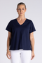 Two T's V Neck T-Shirt | Navy | 3428