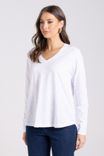 Load image into Gallery viewer, Two T&#39;s V Neck Long Sleeve Top
