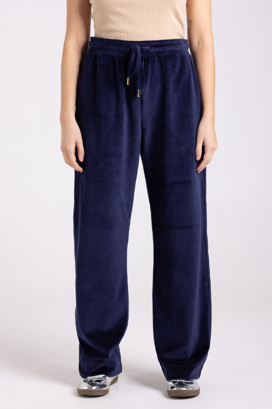 Two T's Velour Pant | French Navy