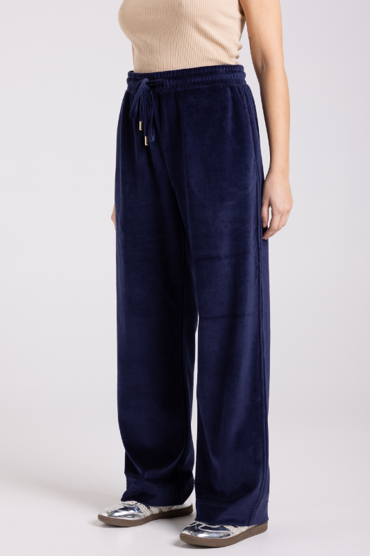 Two T's Velour Pant | French Navy