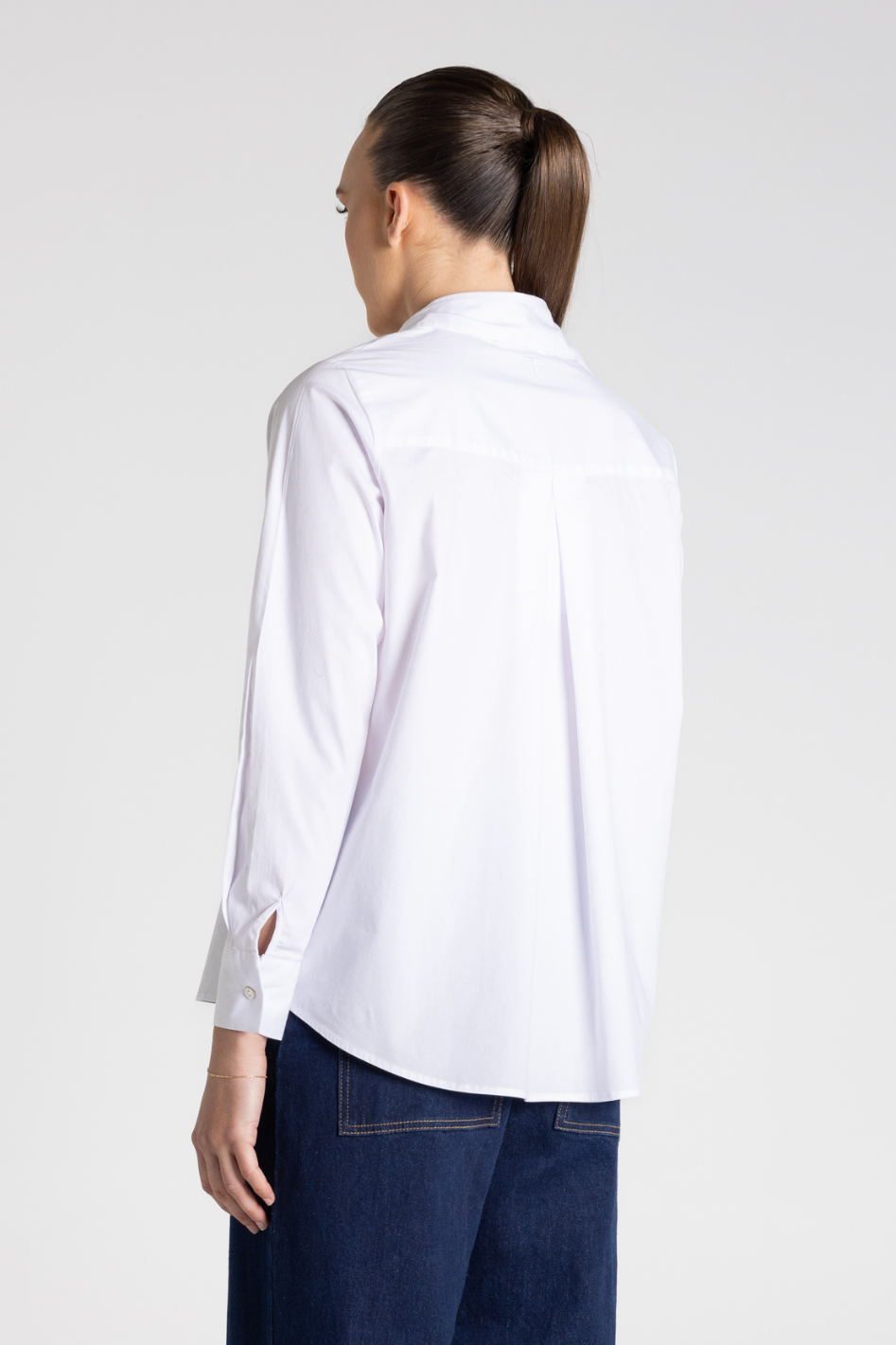 Two T's Classic Cotton Shirt in White