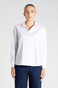 Two T's Classic Cotton Shirt | White | 3372