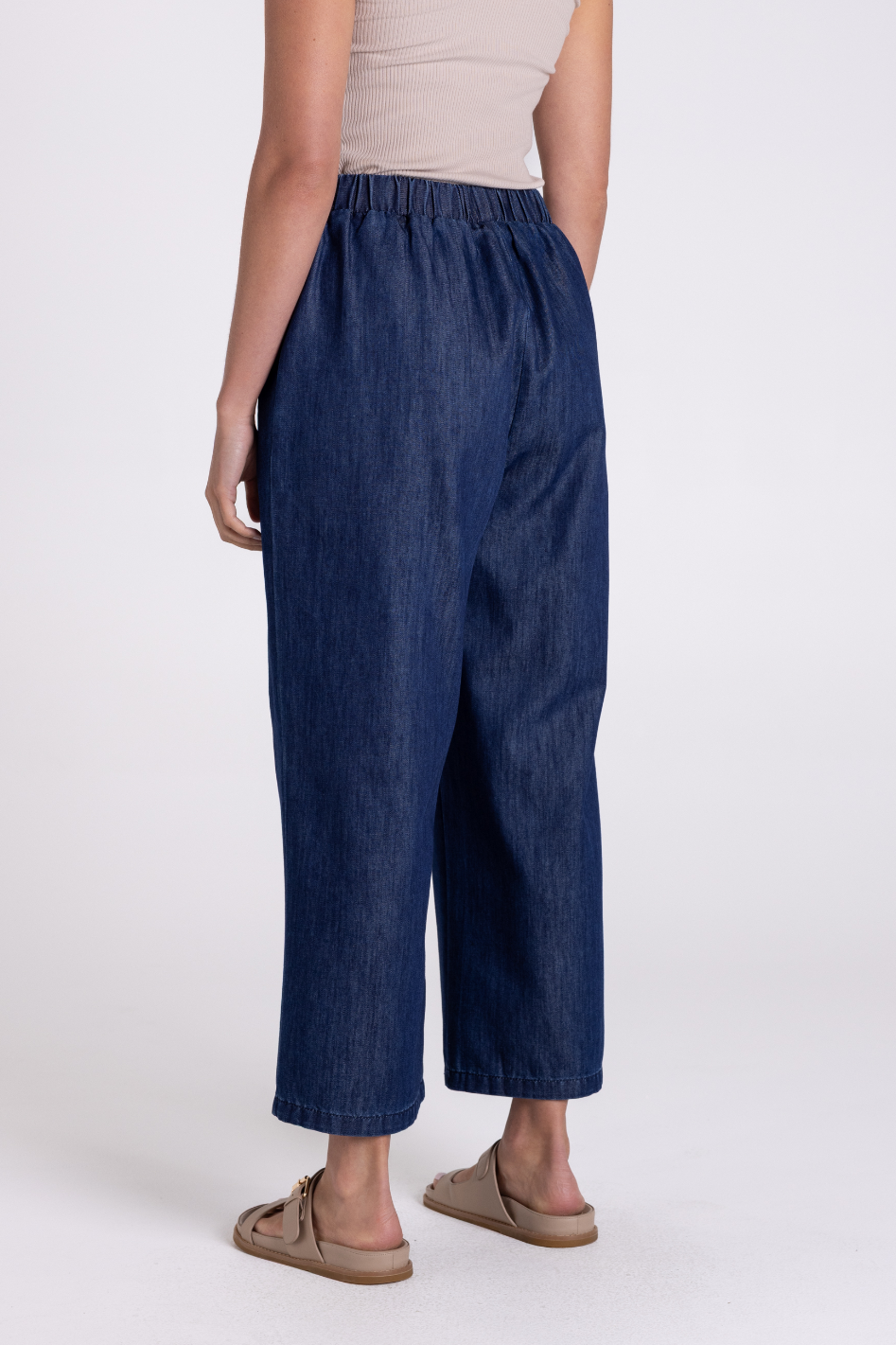 Two T's Denim 3/4 Culotte | Dark Denim | 3192