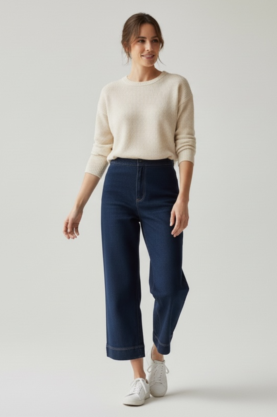 Two T's Denim 7/8 Boot Leg Jean | Dark Denim | 3369S