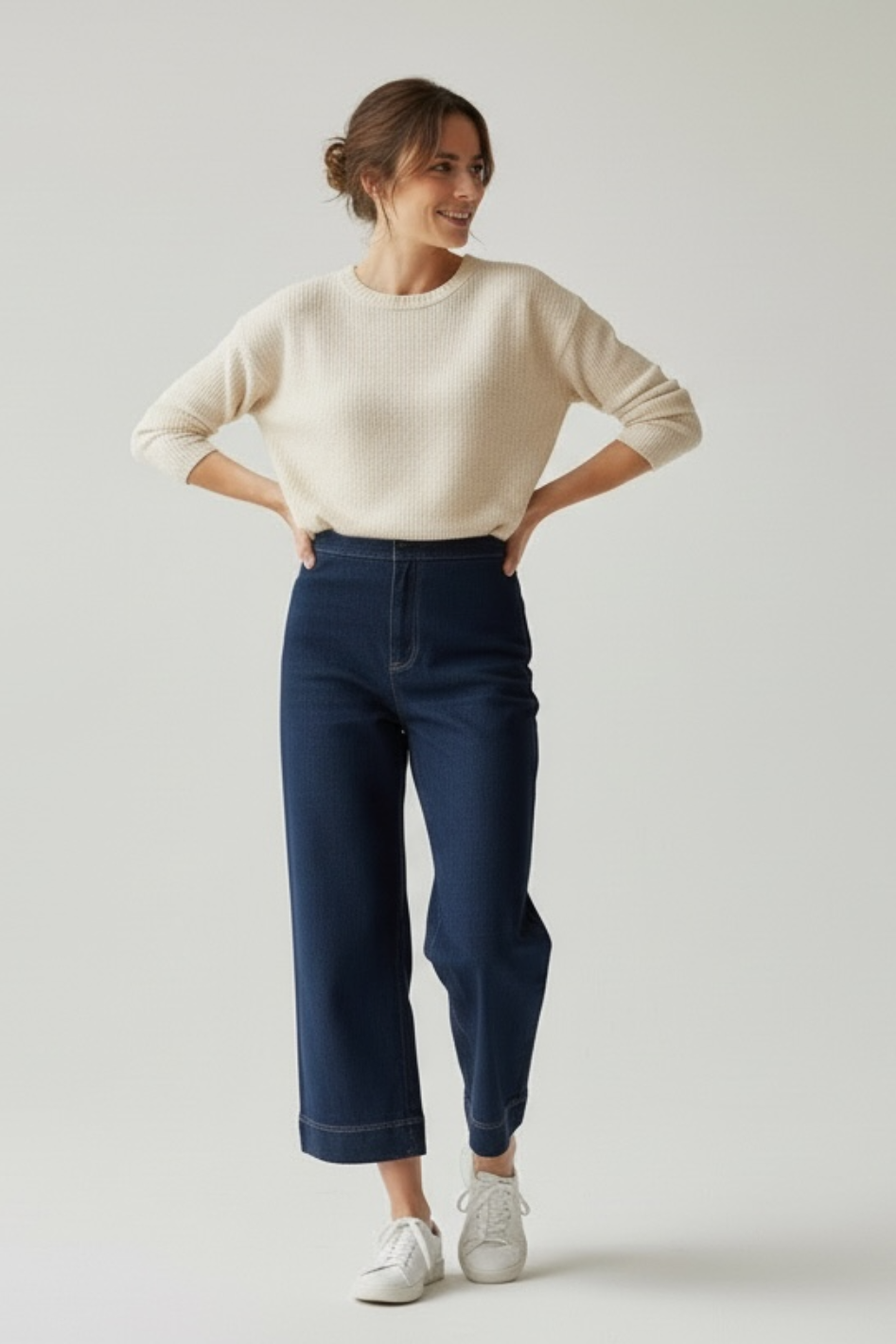 Two T's Denim 7/8 Boot Leg Jean | Dark Denim | 3369S