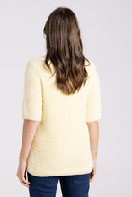 Load image into Gallery viewer, Two T&#39;s Fluffy Short Sleeve Crew Knit | Sunshine
