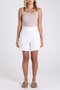 Two T's Linen Viscose Short in White