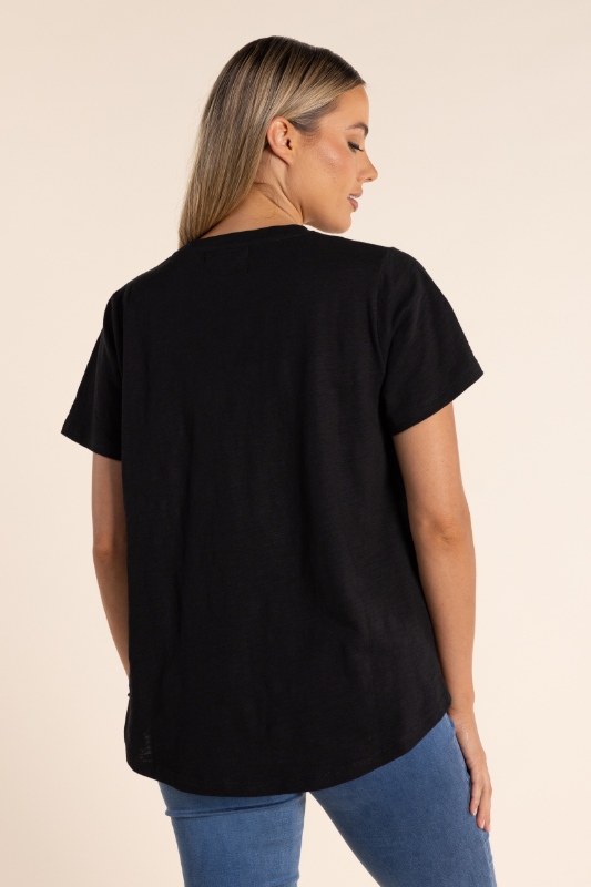 Two T's Logo Sequin Crew T-Shirt S24