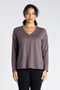 Two T's V-Neck Long Sleeve T-Shirt | Slate | 3345