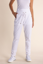 Load image into Gallery viewer, Two T&#39;s Track Pant with Zips in White
