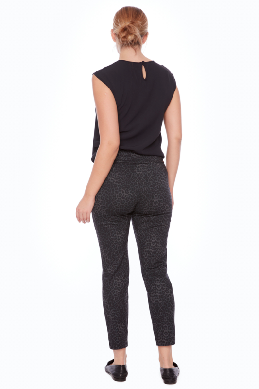 Up! Amur Petal-Slit Ponte Ankle Pant | 68268UP
