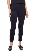 Load image into Gallery viewer, Up! Blaze Petal-Slit Techno Ankle Pant | Blue/Black | 68230UP
