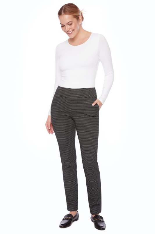 Up! Checker Jacquard Slim Ankle Pant | 68273UP