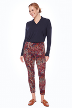 Load image into Gallery viewer, Up! Cranberry Petal-Slit Techno Ankle Pant | 68277UP
