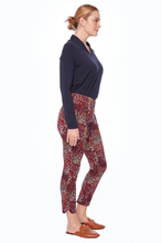 Load image into Gallery viewer, Up! Cranberry Petal-Slit Techno Ankle Pant | 68277UP
