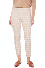 Load image into Gallery viewer, Up! Ecru Plaid Techno Ankle Pant | Ecru | 68234UP
